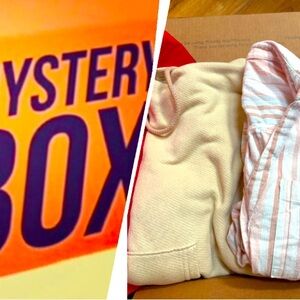 MYSTERY BOX WOMENS SIZE S or fit like it CLOTHING BUNDLE FOR RESALE Or SELF MB90